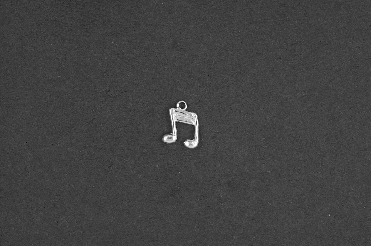 Muzieknoot dubbel klein - Goud
