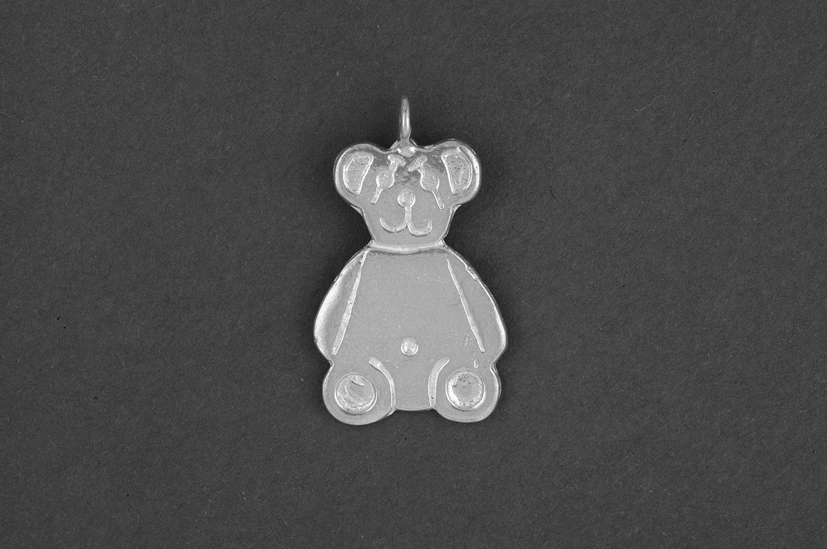 Teddybeer plat groot - Goud
