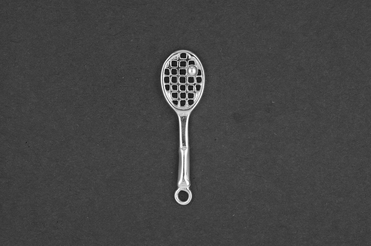 Tennisracket met bal klein - Goud
