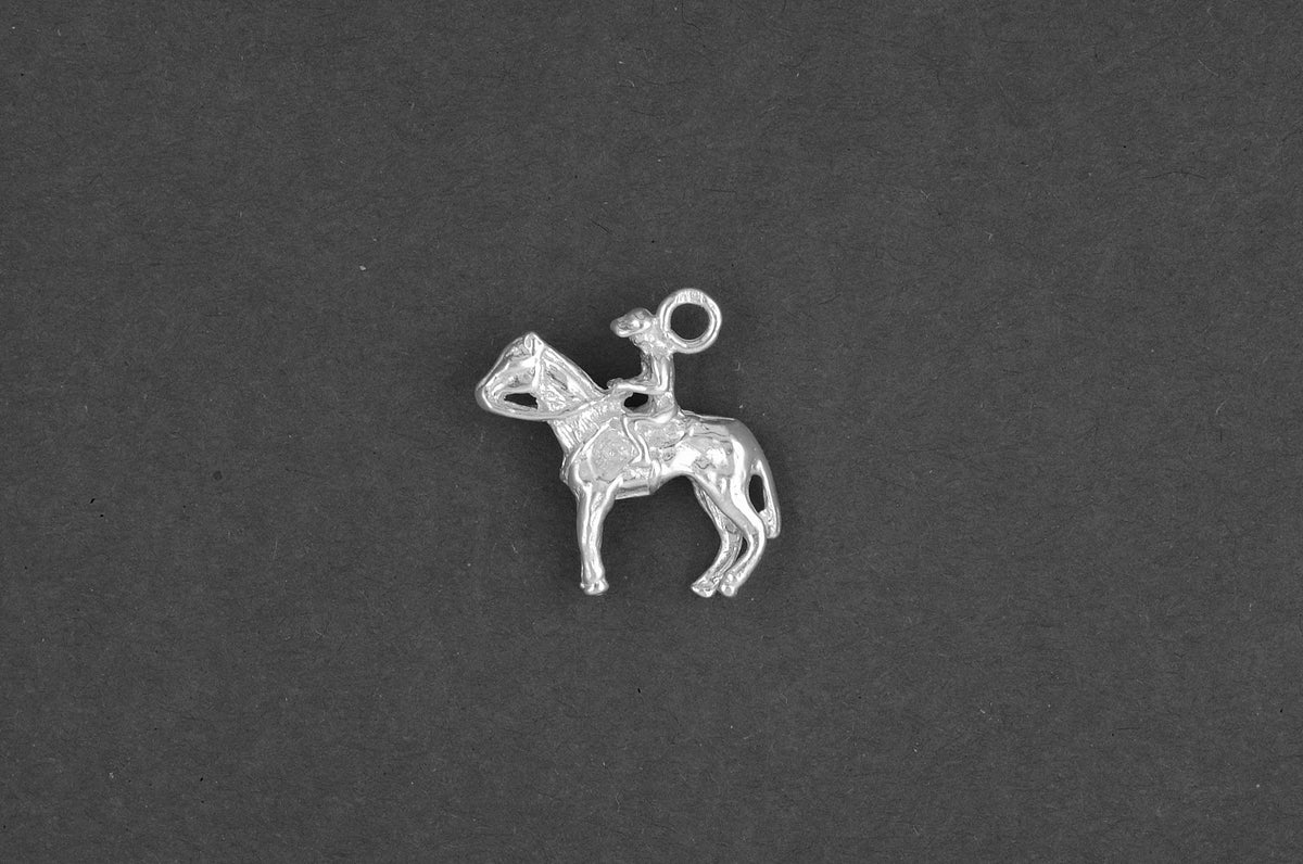 Paard met ruiter - Goud