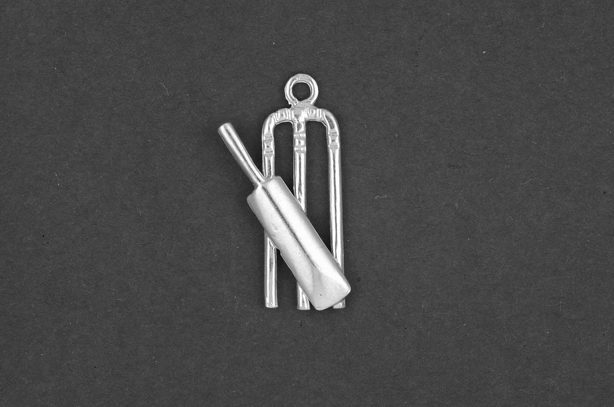 Whicket met Cricket bat - Goud