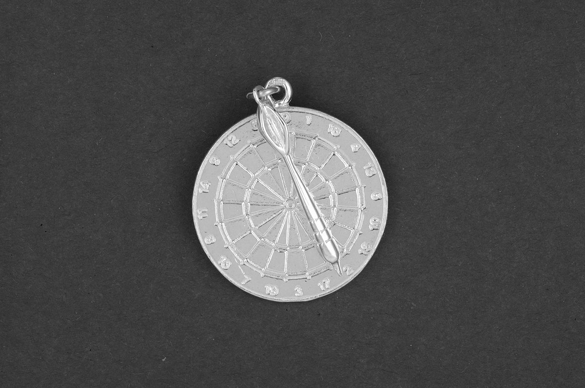 Dartboard met pijl - Goud