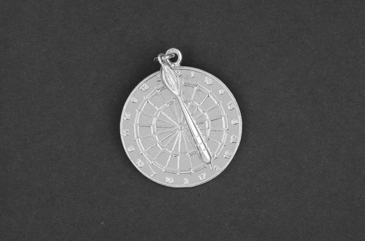 Dartboard met pijl - Goud