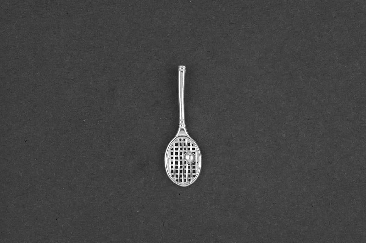 Tennisracket met bal - Goud
