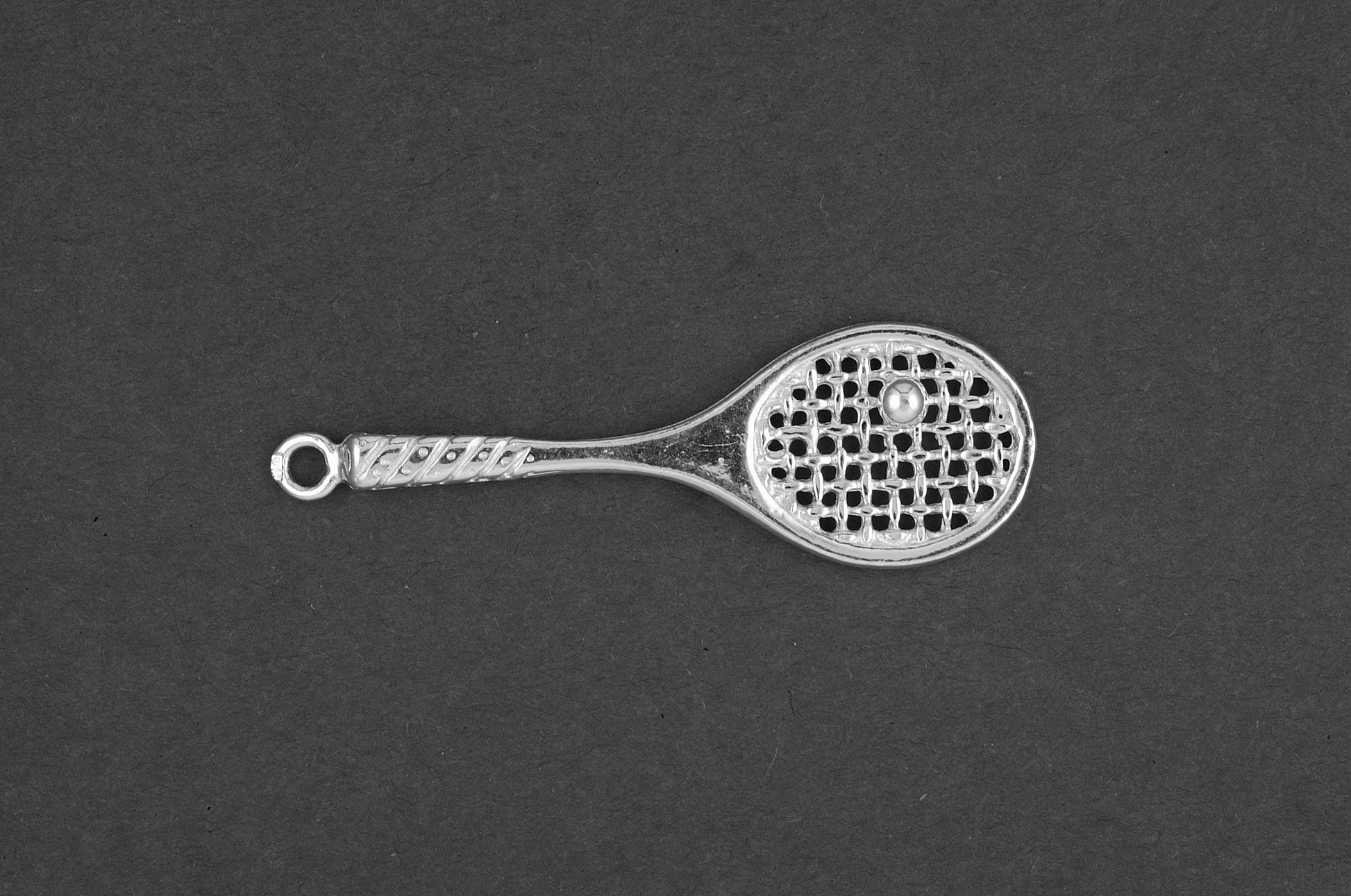 Tennisracket met bal - Goud