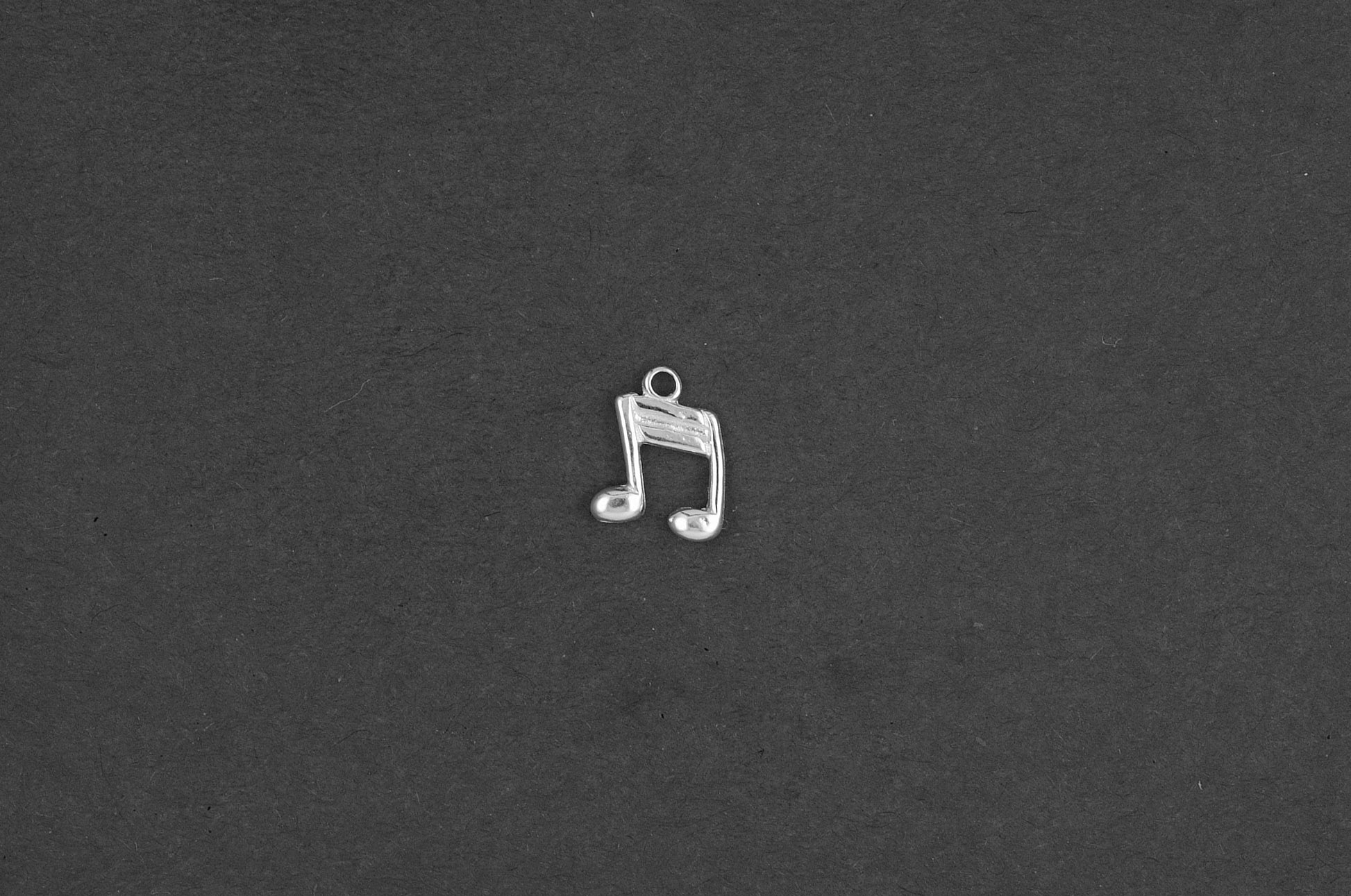 Muzieknoot dubbel klein - Goud