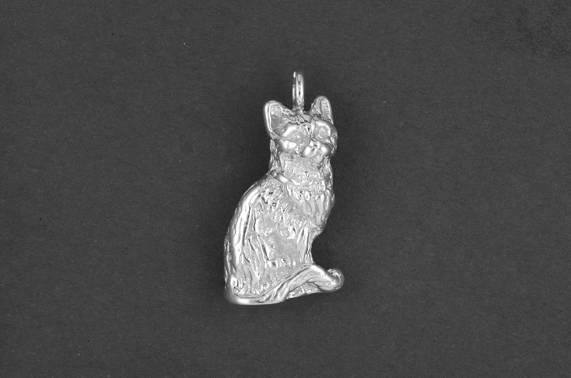 Poes zittend groot - Goud
