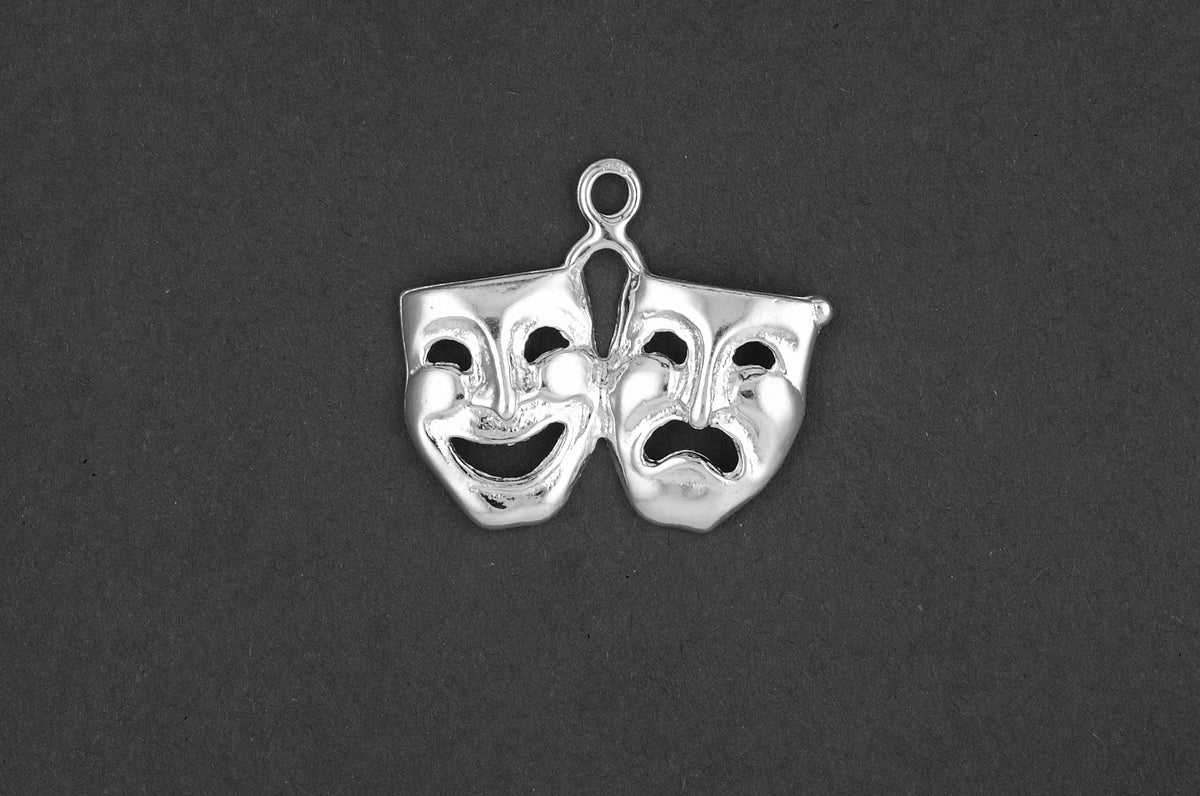 Toneelmasker dubbel - Goud