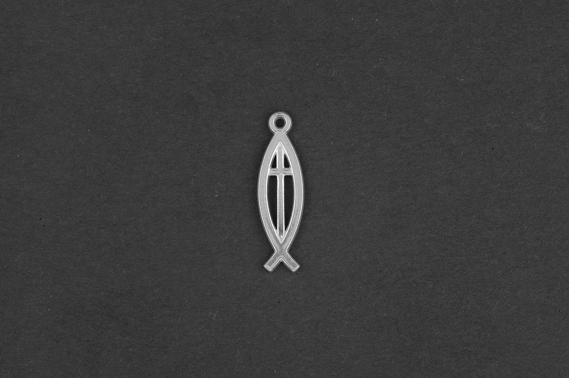 Ichthus/kruis 17mm - Goud