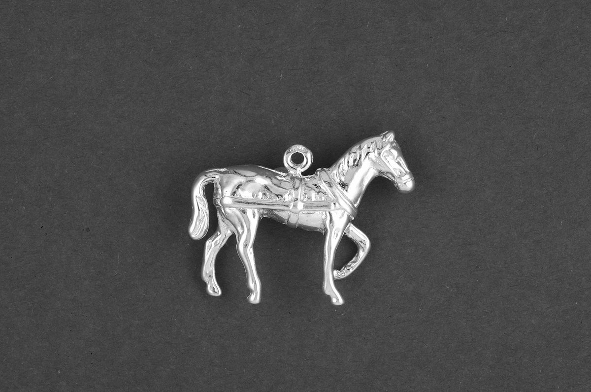 Paard in tuig - Goud