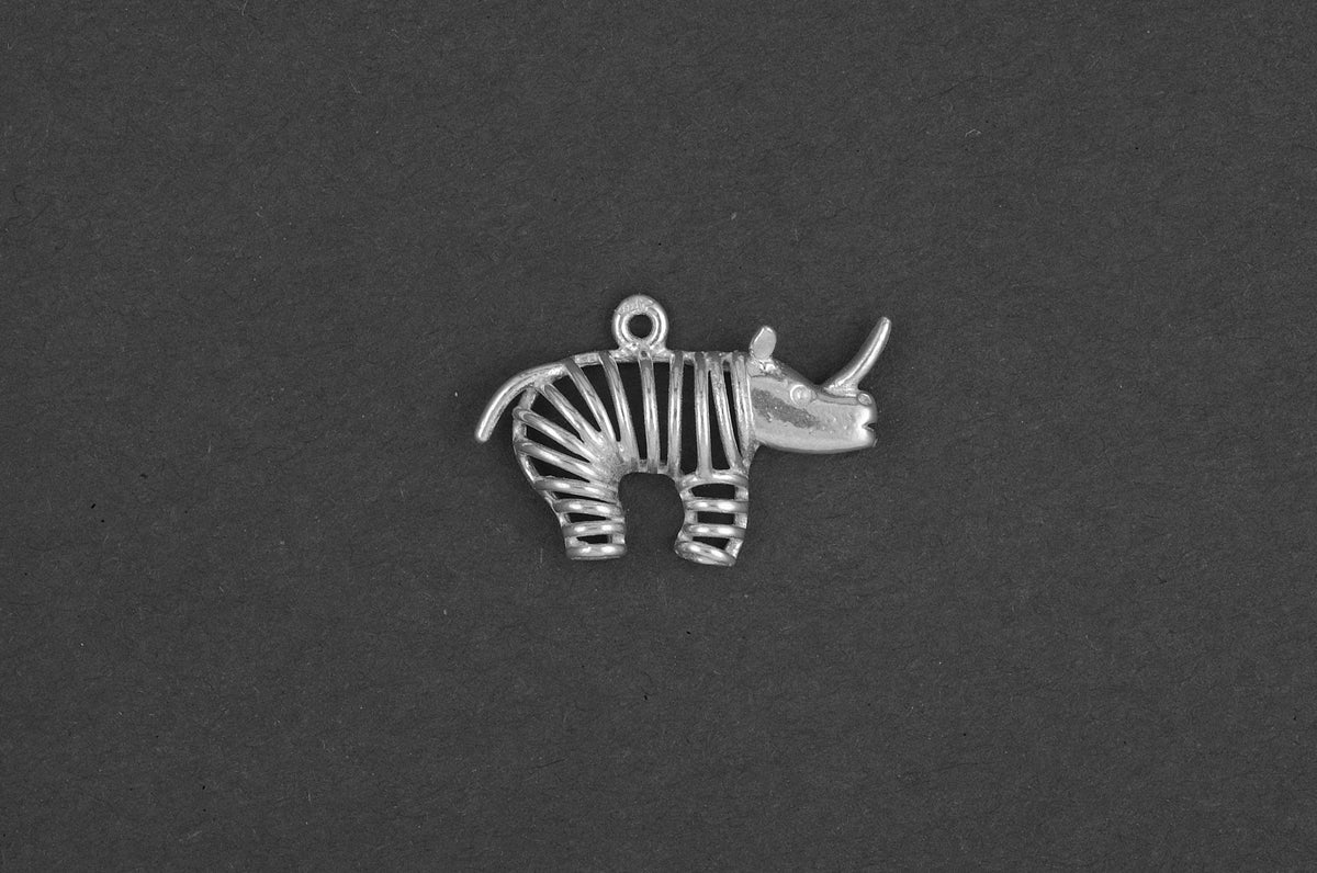Neushoorn 3D - Goud