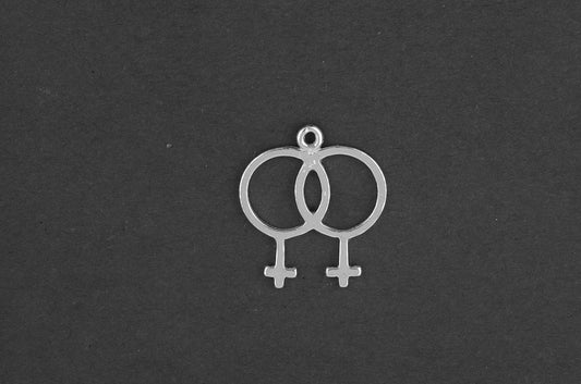 Vrouw teken, LGBT - Goud