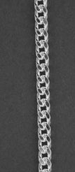 Gourmet br=4 mm l=60 cm - Zilver