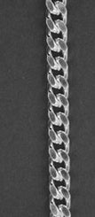 Gourmet br=5 mm l=21 cm - Zilver