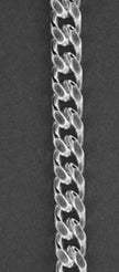 Gourmet br=6 mm l=18 cm - Zilver