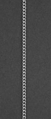 Gourmet br=1,4 mm l=40 cm - Zilver