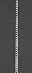 Gourmet br=1,5 mm l=42 cm - Zilver